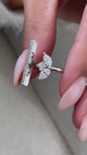 Diamond Cluster Ring 0.86 Carat White Gold 14K