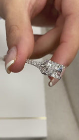 Lotan Engagement Ring 4.45 Carat White Gold