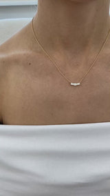 Diamond Pendant Necklace 0.5 ct Yellow Gold