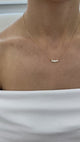 Diamond Pendant Necklace 0.5 ct Yellow Gold