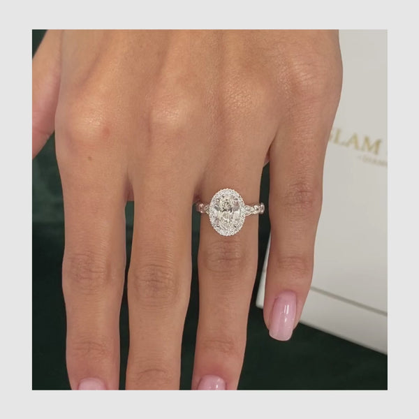 Nala - Oval Cut 2.60 Carat Diamond Engagement Ring