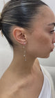 Diamond Dangle Earrings 0.6 ct White Gold