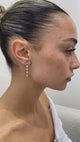 Diamond Drop Earrings 1.2 ct Rose Gold