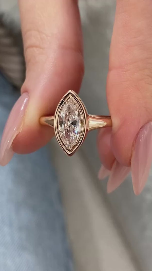 Engagement Ring 1 Carat Rose Gold