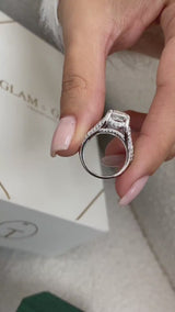 Zuri Engagement Ring 4.9ct TCW, 14K Gold