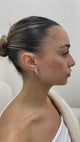 Diamond Dangle Earrings 0.9 ct White Gold
