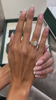 Molan Engagement Ring 3ct TCW, 14K Gold