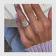 Giovanna Engagement Ring 4.1ct TCW, 14K Gold