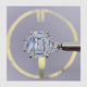 Sivan Engagement Ring 6.80 Carat White Gold