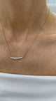 Diamond Pendant Necklace 0.8 ct Yellow Gold