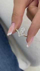 Diamond Cluster Fashion Ring 1.40 ct TCW, Yellow Gold 14K