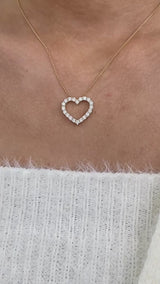 Diamond Pendant Necklace 1.49 ct Yellow Gold