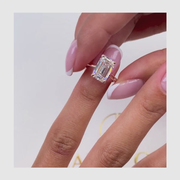 chen - Emerald Cut 2.50 Carat Diamond Engagement Ring