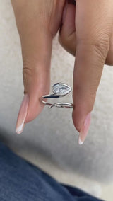 Diamond Promise Ring 0.7 ct White Gold