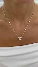 Diamond Pendant Necklace 1.5 ct Yellow Gold