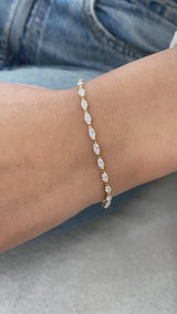 Diamond Tennis Bracelet 2.8 ct Yellow Gold