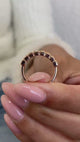 Diamond Stackable Fashion Ring 0.95 ct TCW, Rose Gold 14K
