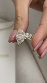 Journee Engagement Ring 3.35 Carat Yellow Gold