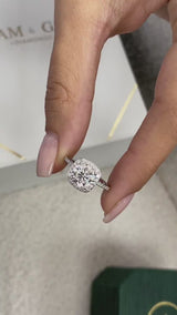 Aspen Engagement Ring 1.8ct TCW, 14K Gold