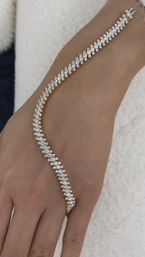 Diamond Tennis Bracelet 5.8 ct Yellow Gold