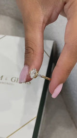 Roseta Engagement Ring 1.2ct TCW, 14K Gold