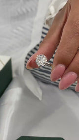 Romilly Engagement Ring 3 Carat White Gold