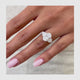 Liza Engagement Ring 3.9ct TCW, 14K Gold