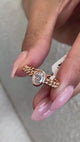 Diamond Statement Fashion Ring 0.45 ct TCW, Rose Gold 14K