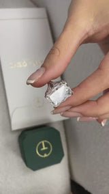 Miran Engagement Ring 10.10 Carat White Gold