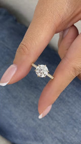 Nolene Ring 2.4 ct TCW , Solid Gold 14k