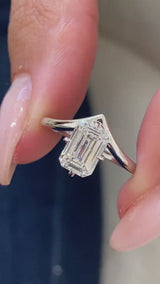 Lonza Engagement Ring 1.5ct TCW, 14K Gold