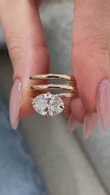 Oravine Diamond Engagement Ring Rose Gold 14k