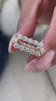 Diamond Pave Ring 2.18 Carat Rose Gold 14K