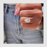 Natalie Engagement Ring 2.97 Carat White Gold