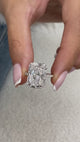Elettra Engagement Ring 4.37 Carat White Gold