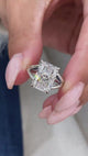Laure Engagement Ring 4.1ct TCW, 14K Gold