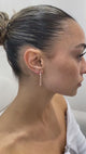 Diamond Drop Earrings 1.3 ct Rose Gold