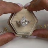 Tina - Pear Cut 3.26 Carat Diamond Engagement Ring