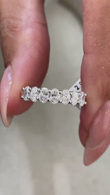 Diamond Wedding Band 0.80 Carat White Gold 14K