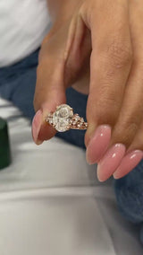 Ottilie Engagement Ring 2.7ct TCW, 14K Gold