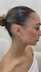 Diamond Hoop Earrings 1.3 ct White Gold