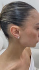Diamond Huggie Earrings 0.6 ct White Gold