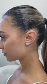 Diamond Stud Earrings 1.8 ct White Gold