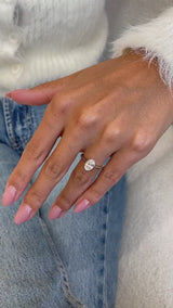 Lonny Engagement Ring 1ct TCW, 14K Gold