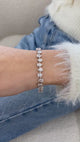 Diamond Tennis Bracelet 8.8 ct White Gold