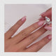 Mishel Engagement Ring 3.3ct TCW, 14K Gold