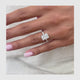 Lissa Engagement Ring 3.2ct TCW, 14K Gold