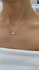 Diamond Pendant Necklace 1 Ct Rose Gold