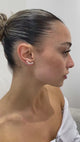 Diamond Climber Earrings 1.4 ct Yellow Gold
