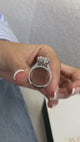 Amenda Engagement Ring 6.20 Carat White Gold